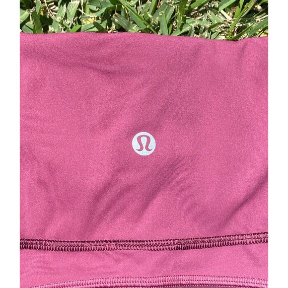 Lululemon Colour Me Ombre Crop Leggings Fuchsia Women’s Size 8 Burgundy Shades - Picture 5 of 11